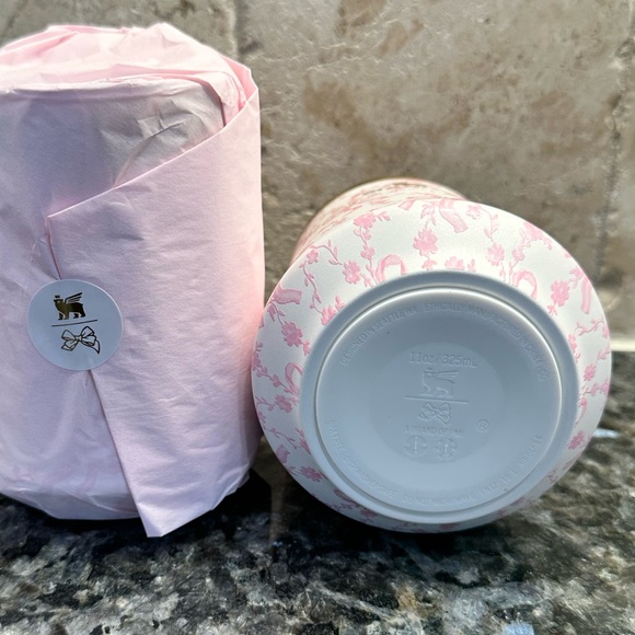 Stanley x LoveShackFancy 11oz wine tumbler pink Coquette Bow Chantilly - Picture 4 of 6